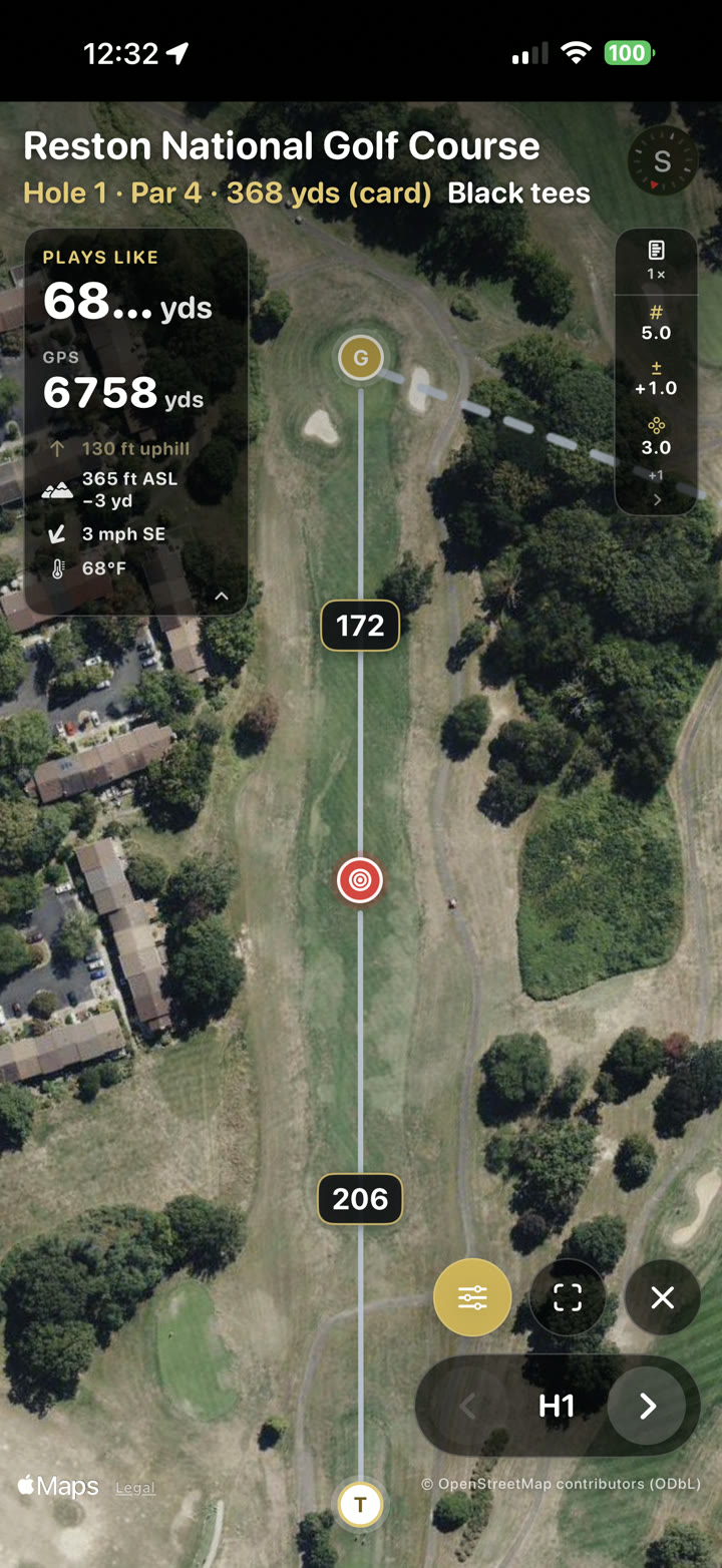 EagleEye Golf App satellite flyover